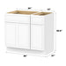 36" Modern Freestanding Birch & Plywood Bathroom Vanity Base Only – Shaker Style Storage Cabinet with 1 Drawer & 3 Soft-Closing Doors VA4124-121 - HomeBeyond