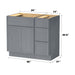 36" Modern Freestanding Birch & Plywood Bathroom Vanity Base Only – Shaker Style Storage Cabinet with 3 Drawers & 2 Soft-Closing Doors VA4124-123 - HomeBeyond