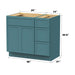 36" Modern Freestanding Birch & Plywood Bathroom Vanity Base Only – Shaker Style Storage Cabinet with 3 Drawers & 2 Soft-Closing Doors VA4124-123 - HomeBeyond