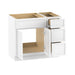 36" Modern Freestanding Birch & Plywood Bathroom Vanity Base Only – Shaker Style Storage Cabinet with 3 Drawers & 2 Soft-Closing Doors VA4124-123 - HomeBeyond