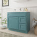 36" Modern Freestanding Oak Plywood Bathroom Vanity Base Only – Shaker Style Storage Cabinet with 2 Extension Drawers & Single Louvered Door VA40362R - HomeBeyond