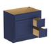 36" Modern Freestanding Oak Plywood Bathroom Vanity Base Only – Shaker Style Storage Cabinet with 2 Extension Drawers & Single Louvered Door VA40362R - HomeBeyond