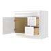 36" Modern Freestanding Oak Plywood Bathroom Vanity Base Only – Shaker Style Storage Cabinet with 2 Extension Drawers & Single Louvered Door VA40362R - HomeBeyond