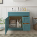 36" Modern Freestanding Oak Plywood Bathroom Vanity Base Only – Shaker Style Storage Cabinet with 2 Extension Drawers & Single Louvered Door VA40362R - HomeBeyond