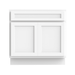 36" Modern Freestanding Oak Plywood Bathroom Vanity Base Only – Shaker Style Storage Cabinet with 2 Soft-Closing Doors VA4036 - HomeBeyond