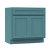 36" Modern Freestanding Oak Plywood Bathroom Vanity Base Only – Shaker Style Storage Cabinet with 2 Soft-Closing Doors VA4036 - HomeBeyond