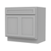 36" Modern Freestanding Oak Plywood Bathroom Vanity Base Only – Shaker Style Storage Cabinet with 2 Soft-Closing Doors VA4036 - HomeBeyond