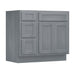 36" Modern Freestanding Oak Plywood Bathroom Vanity Base Only – Shaker Style Storage Cabinet with 3 Drawers & 2 Soft-Closing Doors VA4024-123 - HomeBeyond