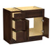 36" Modern Freestanding Oak Plywood Bathroom Vanity Base Only – Shaker Style Storage Cabinet with 3 Drawers & 2 Soft-Closing Doors VA4024-123 - HomeBeyond