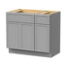 36" Oak Bathroom Vanity Cabinet without Top - 1 Drawer & 3 Doors - HomeBeyond