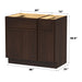 36" Oak Bathroom Vanity Cabinet without Top - 1 Drawer & 3 Doors - HomeBeyond