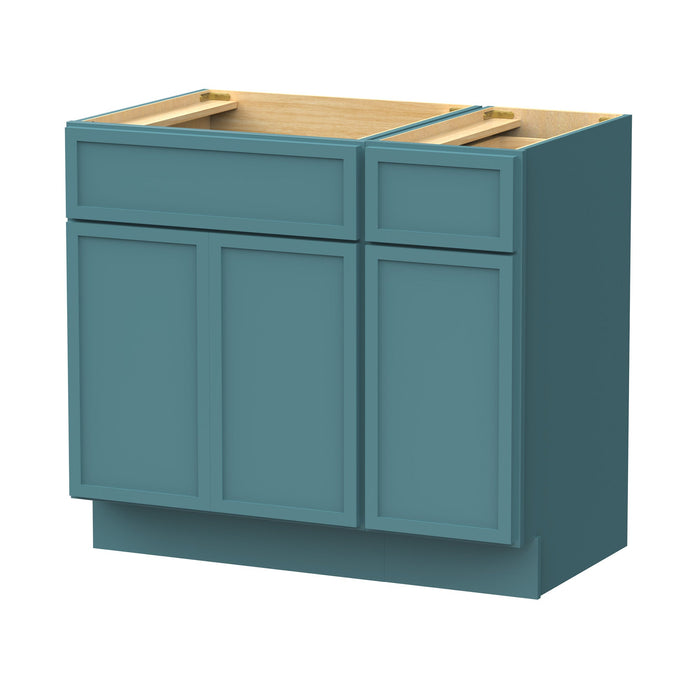 36" Plywood Bathroom Vanity Cabinet without Top - 1 Drawer & 3 Doors - HomeBeyond