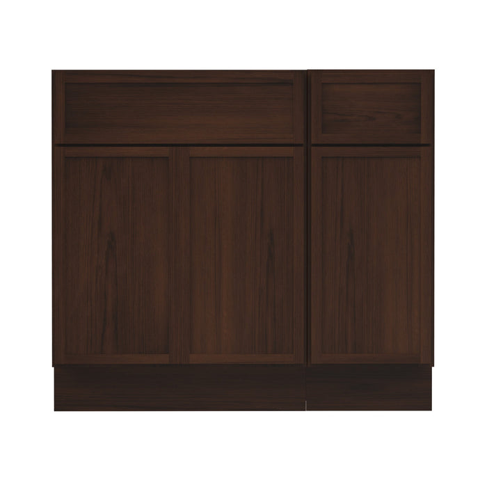 36" Plywood Bathroom Vanity Cabinet without Top - 1 Drawer & 3 Doors - HomeBeyond