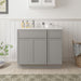 36" Plywood Bathroom Vanity Cabinet without Top - 1 Drawer & 3 Doors - HomeBeyond