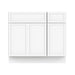 36" Plywood Bathroom Vanity Cabinet without Top - 1 Drawer & 3 Doors - HomeBeyond