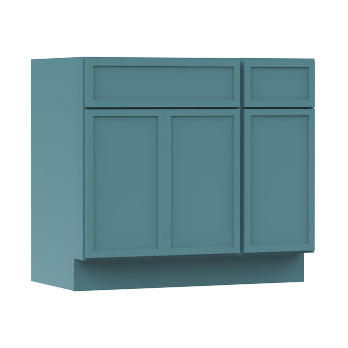36" Plywood Bathroom Vanity Cabinet without Top - 1 Drawer & 3 Doors - HomeBeyond