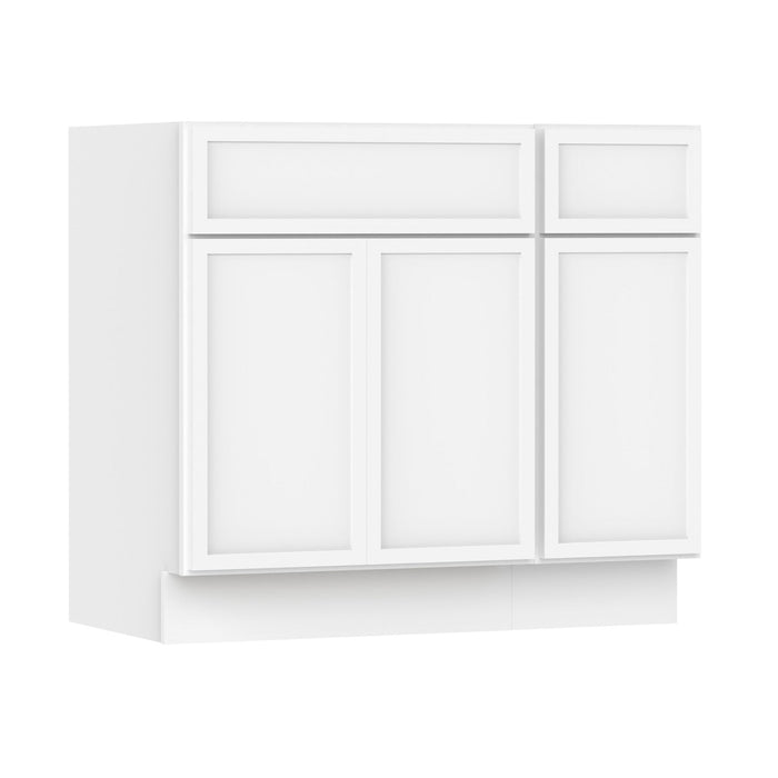 36" Plywood Bathroom Vanity Cabinet without Top - 1 Drawer & 3 Doors - HomeBeyond