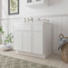 36" Plywood Bathroom Vanity Cabinet without Top - 1 Drawer & 3 Doors - HomeBeyond