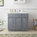 36" Plywood Bathroom Vanity Cabinet without Top - 1 Drawer & 3 Doors - HomeBeyond
