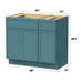 36" Plywood Bathroom Vanity Cabinet without Top - 1 Drawer & 3 Doors - HomeBeyond