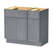 36" Plywood Bathroom Vanity Cabinet without Top - 1 Drawer & 3 Doors - HomeBeyond