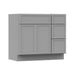 36" Plywood Bathroom Vanity Cabinet without Top - 3 Drawers & 2 Doors - HomeBeyond