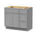 36" Plywood Bathroom Vanity Cabinet without Top - 3 Drawers & 2 Doors - HomeBeyond