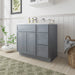 36" Plywood Bathroom Vanity Cabinet without Top - 3 Drawers & 2 Doors - HomeBeyond