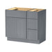 36" Plywood Bathroom Vanity Cabinet without Top - 3 Drawers & 2 Doors - HomeBeyond