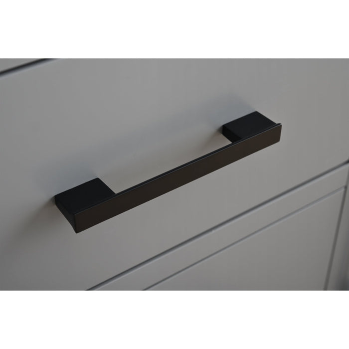 36” Single Sink Bathroom Vanity Cabinet with Engineered Marble Top - HomeBeyond