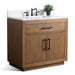 36" Single Sink Bathroom Vanity with Sink and Top, With Soft Closing Doors - HomeBeyond