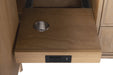 36" Single Sink Freestanding Bathroom Vanity with Milano Mist Engineered Stone Countertop, Integrated Ceramic Sink, Hidden Power & USB Charging Station and Hair Dryer Storage VA1236 - HomeBeyond
