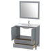 36" Single Sink Modern Bathroom Vanity Set with Ceramic Top & Free Mirror – Storage Cabinet with 2 Drawers VA3036 - HomeBeyond