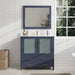 36" Single Sink Modern Bathroom Vanity Set with Ceramic Top & Free Mirror – Storage Cabinet with 2 Drawers VA3036 - HomeBeyond