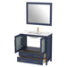 36" Single Sink Modern Bathroom Vanity Set with Ceramic Top & Free Mirror – Storage Cabinet with 2 Drawers VA3036 - HomeBeyond