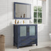 36" Single Sink Modern Bathroom Vanity Set with Ceramic Top & Free Mirror – Storage Cabinet with 2 Drawers VA3036 - HomeBeyond