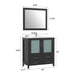 36" Single Sink Modern Bathroom Vanity Set with Ceramic Top & Free Mirror – Storage Cabinet with 2 Drawers VA3036 - HomeBeyond