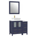 36" Single Sink Modern Bathroom Vanity Set with White Engineered Marble Top & Free Mirror – Storage Cabinet with 5 Drawers VA3124-36 - HomeBeyond