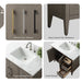 36" Single Sink Modern Freestanding Bathroom Vanity Set with Arabescato White Engineered Marble Top – Storage Cabinet with Soft-Closing Doors & Drawers VA9036 - HomeBeyond