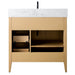 36" Single Sink Modern Freestanding Bathroom Vanity Set with Arabescato White Engineered Marble Top – Storage Cabinet with Soft-Closing Doors & Drawers VA9036 - HomeBeyond