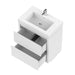 36" Single Sink Modern Freestanding Bathroom Vanity Set with White Engineered Stone Top – Storage Cabinet with 2 Soft-Closing Drawers VA6036WF - HomeBeyond