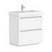 36" Single Sink Modern Freestanding Bathroom Vanity Set with White Engineered Stone Top – Storage Cabinet with 2 Soft-Closing Drawers VA6036WF - HomeBeyond