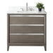 36" Single Sink Modern Freestanding Solid Wood Bathroom Vanity Set with Ariston White Engineered Marble Top – Storage Cabinet with Soft-Closing Drawers VA8036 - HomeBeyond