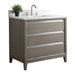 36" Single Sink Modern Freestanding Solid Wood Bathroom Vanity Set with Ariston White Engineered Marble Top – Storage Cabinet with Soft-Closing Drawers VA8036 - HomeBeyond