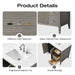 36" Single Sink Modern Freestanding Solid Wood Bathroom Vanity Set with Engineered Marble Top – Storage Cabinet with Soft-Closing Doors & Drawers VA9136 - HomeBeyond