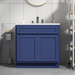 36" Solid Wood Bathroom Vanity Cabinet Double Shutter Door - HomeBeyond
