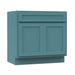 36" Solid Wood Bathroom Vanity Cabinet Double Shutter Door - HomeBeyond