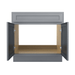 36" Solid Wood Bathroom Vanity Cabinet Double Shutter Door - HomeBeyond