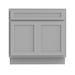 39" Bathroom Vanity Cabinet, Solid Wood Double Shutter Door and Bathroom Sink Cabinet - HomeBeyond