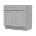 39" Bathroom Vanity Cabinet, Solid Wood Double Shutter Door and Bathroom Sink Cabinet - HomeBeyond